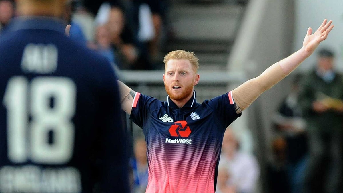 File photo of a successful appeal by England’s Ben Stokes for West Indies Marlon Samuels wicket during the first Royal London One Day International match between England and West Indies at Emirates Old Trafford in Manchester, Sept. 19, 2017.