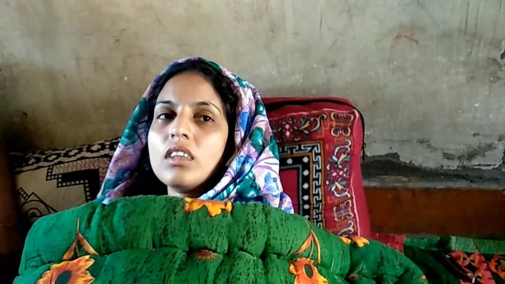 Nazima, 25, says her braid was chopped by men in mask