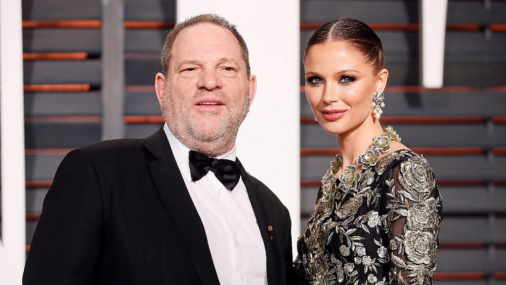 Producer Harvey Weinstein and wife, designer Georgina Chapman.