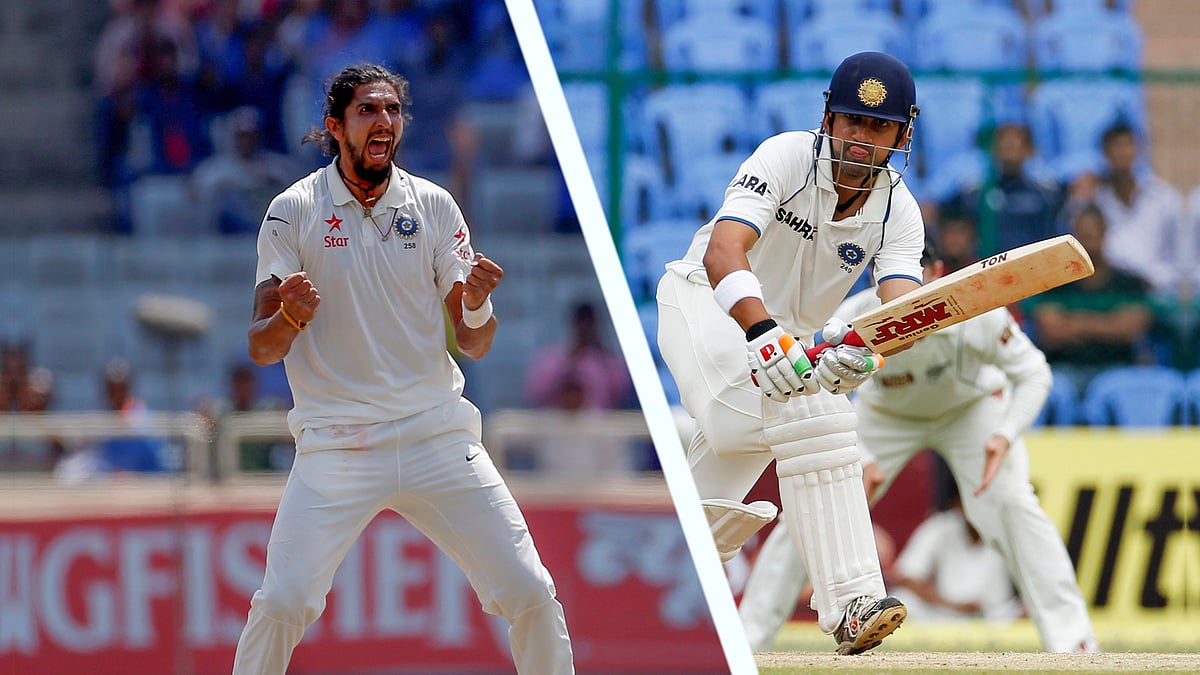Ishant Sharma (L) and Gautam Gambhir (R).