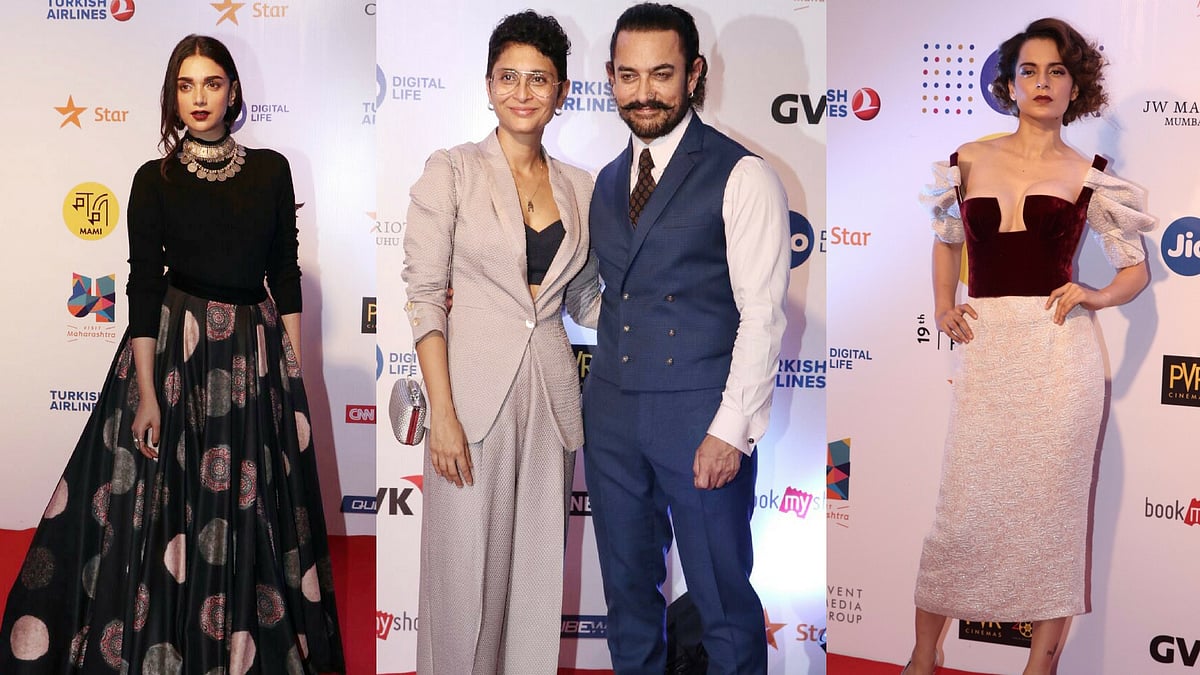 

Aditi Rao Hydari, Kiran&nbsp; Rao, Aamir Khan and Kangana Ranaut on the MAMI red carpet.