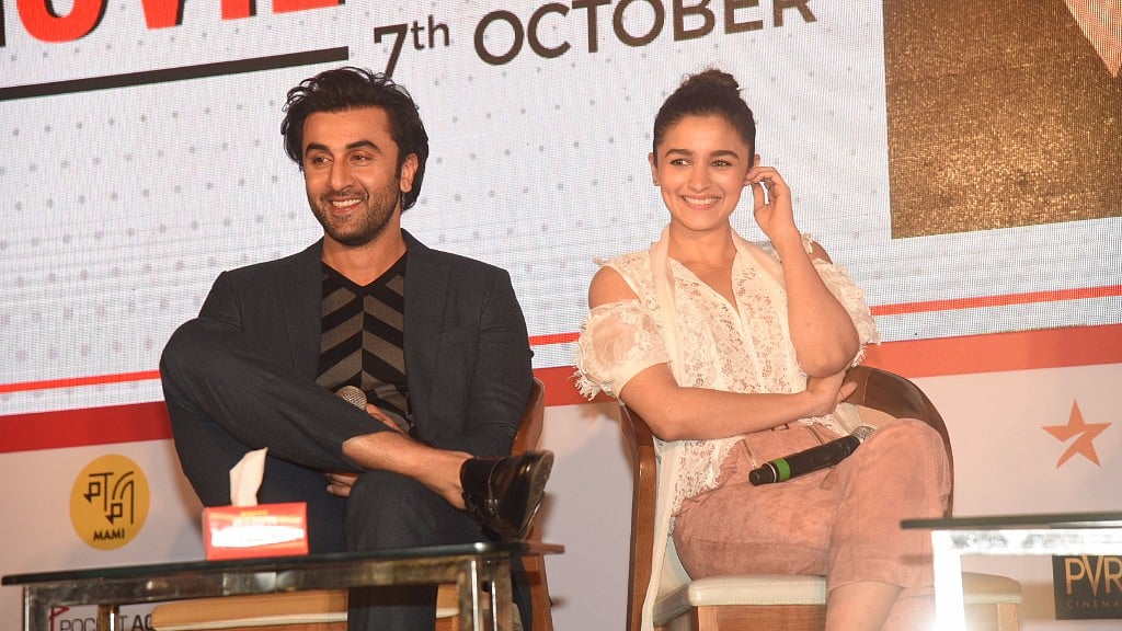 Ranbir and Alia in conversation with Karan Johar at Jio MAMI Movie Mela.