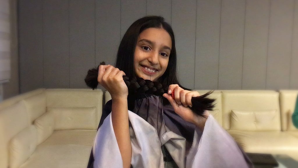 Donate hair! It’s easy and it helps bring a smile on the face of a cancer patient.