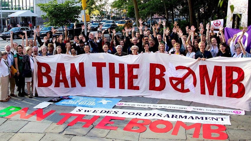 The NGO works with governments and international organisations to ban the use of nuclear weapons.