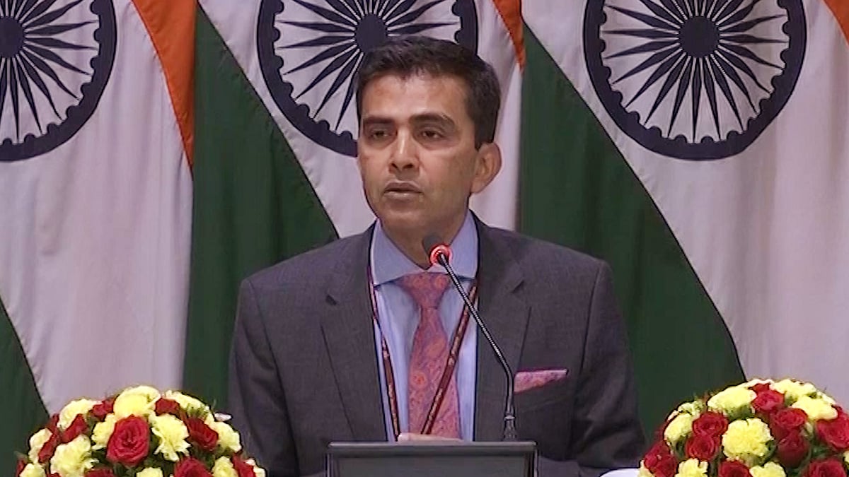 MEA spokesperson addresses concerns of over 39 missing Indians in Mosul,&nbsp; the attack on the Swiss couple, Indian prisoner Hamid Ansari, and the status quo at Doklam. <i>(Photo: ANI)</i>
