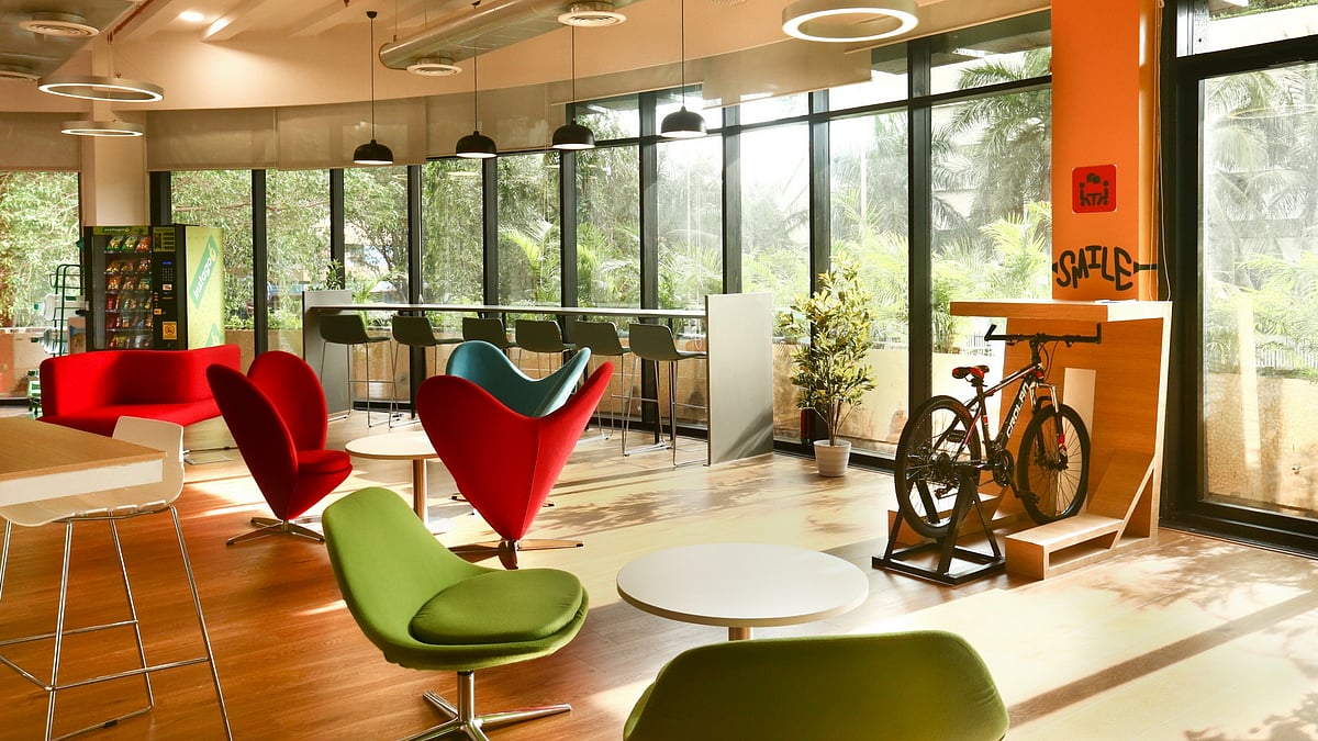 Actual image of DBS Bank office at Nariman Point, Mumbai.