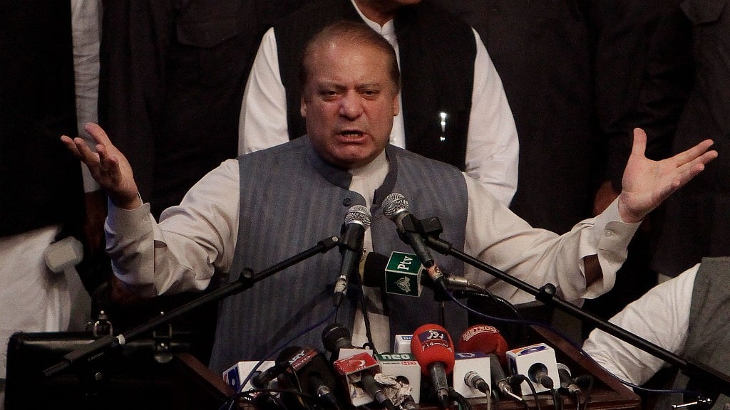 Ousted Pakistan PM Nawaz Sharif. 