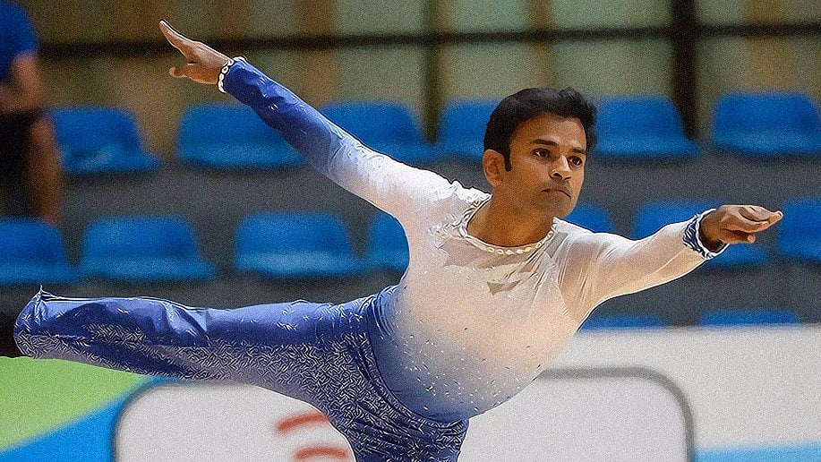 File photo of 14-time ice skating Nationals Champion Anup Kumar Yama.