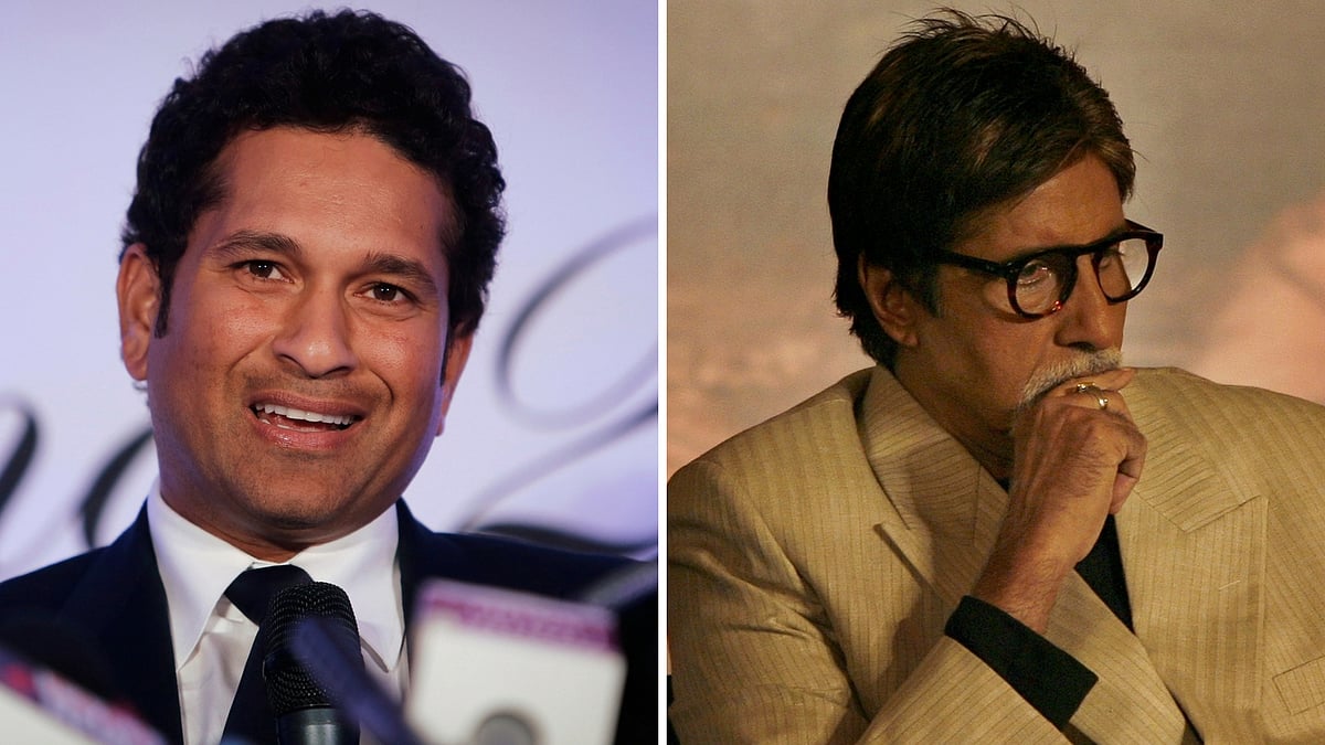 File photo of Sachin Tendulkar (L) and Amitabh Bachchan (R).