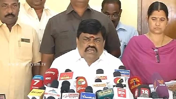 File image of Dairy Minister Rajenthra Bhalaji.