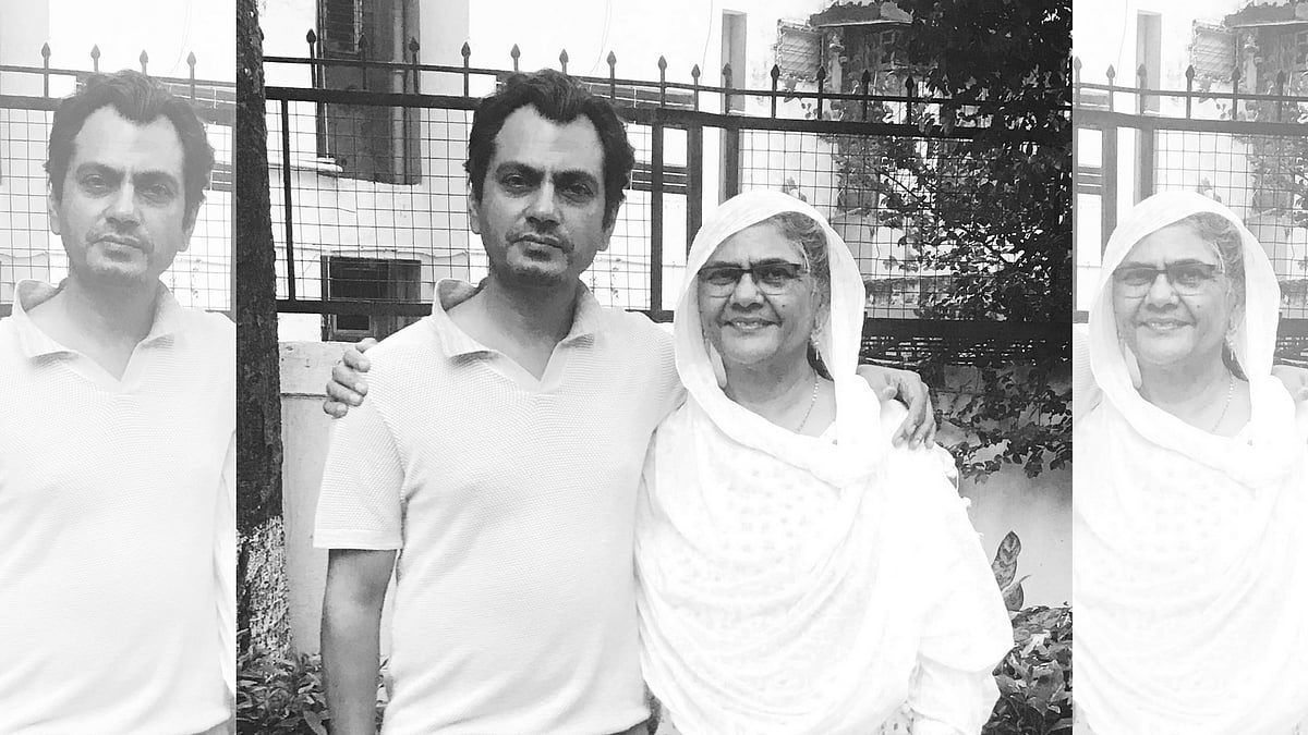Nawazuddin Siddiqui with his mother Mehrunnisa.