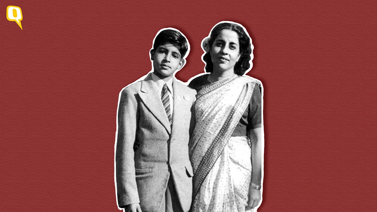 <div class="paragraphs"><p>A young Amitabh with his mother Teji Bachchan. </p></div>
