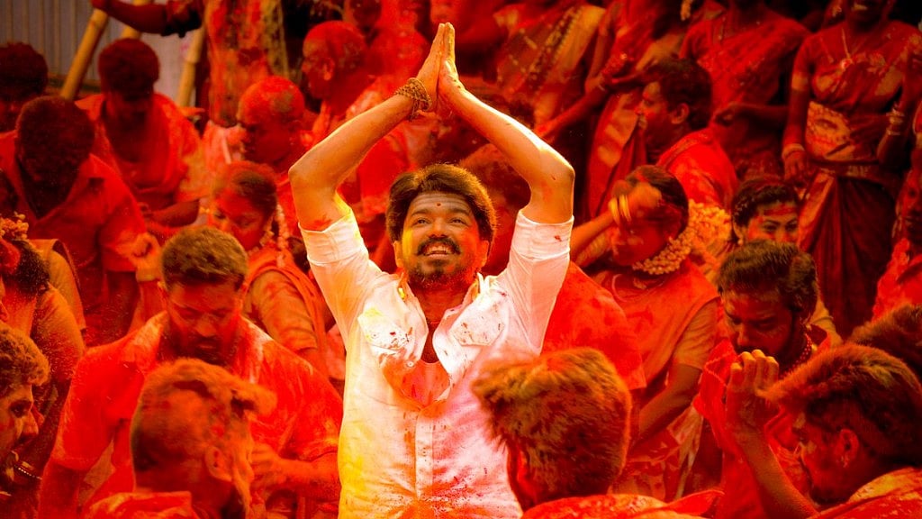 Actor Vijay in a scene from <i>Mersal.</i>