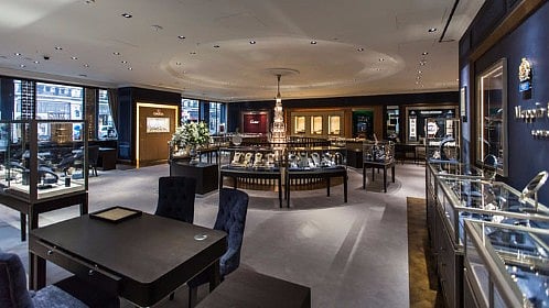 The Mappin and Webb showroom on Regent Street. 