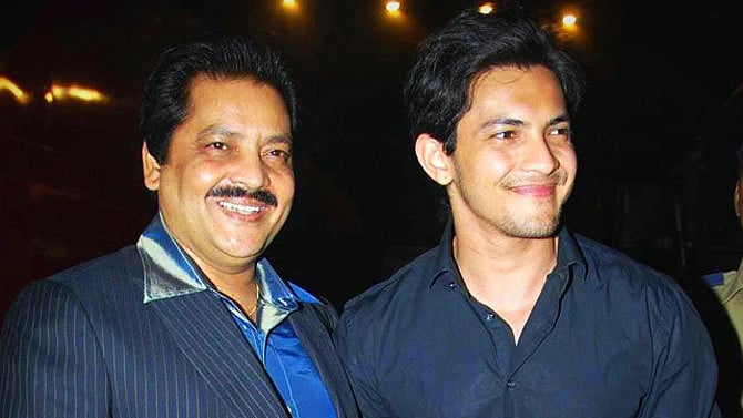 Udit Narayan with his son, Aditya.