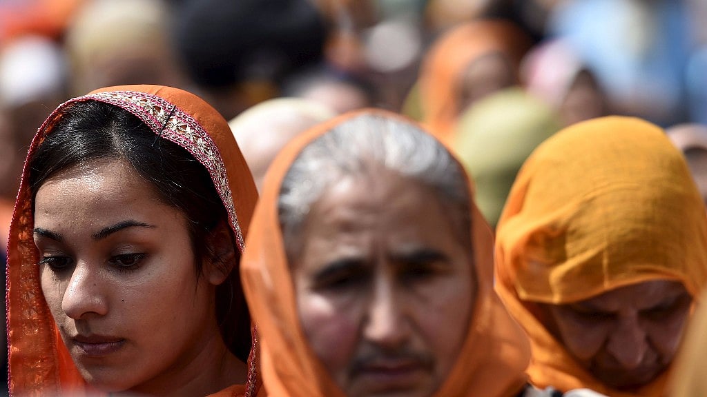 British Sikhs take part in a march and rally in central London to commemorate the Anti-Sikh riots. Image used for representation. 