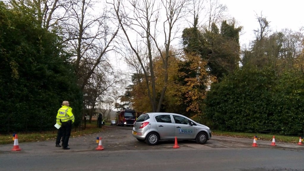 The crash took place near Waddesdon Manor.