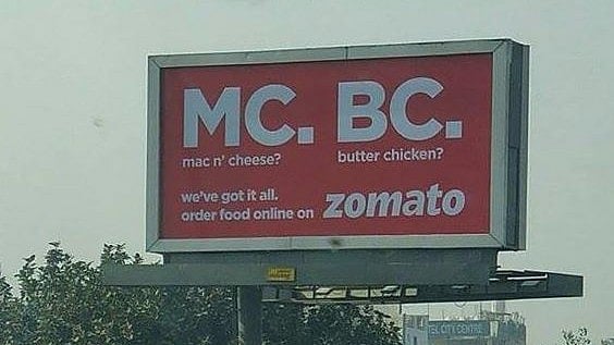 Zomato’s viral ad campaign. 