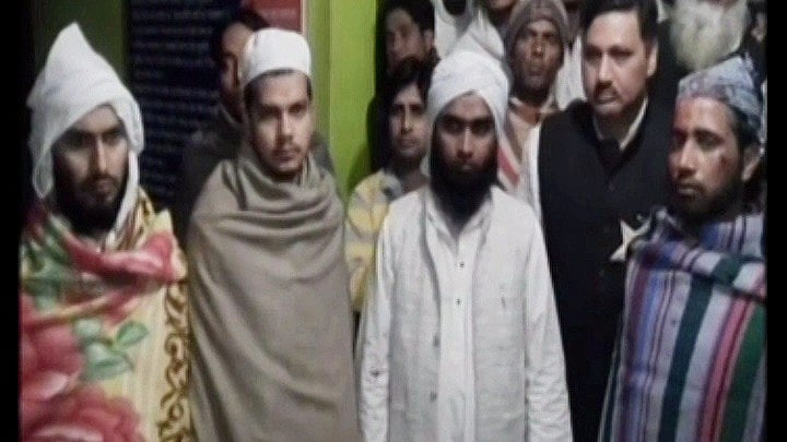 “Their only issue was that we had handkerchiefs tied on our heads,” one of the clerics said.