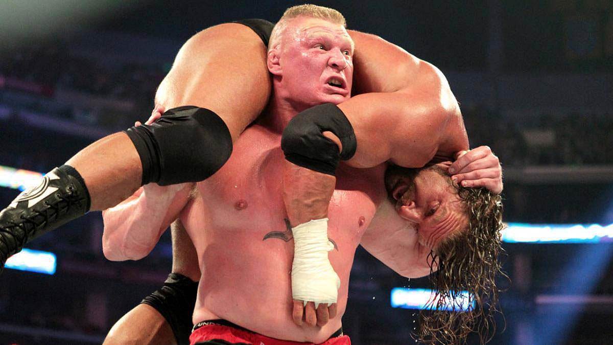 Brock Lesnar in action.