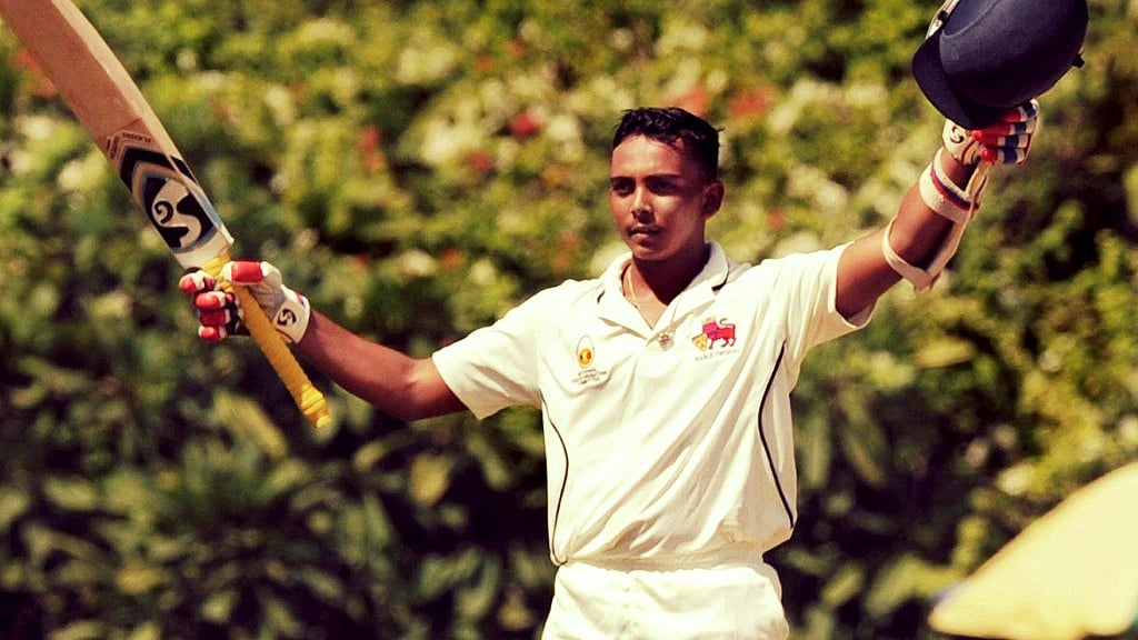 Mumbai’s Prithvi Shaw celebrates after scoring a century during the Ranji Trophy match against Tamil Nadu.