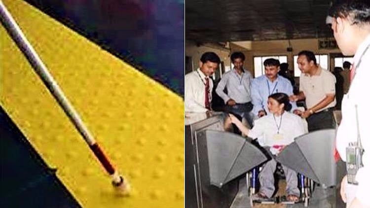 The Hyderabad Metro Rail (HMR) has ensured a barrier-free environment, beginning from a ramp on the road, to ensuring spacious elevators with hand rails.