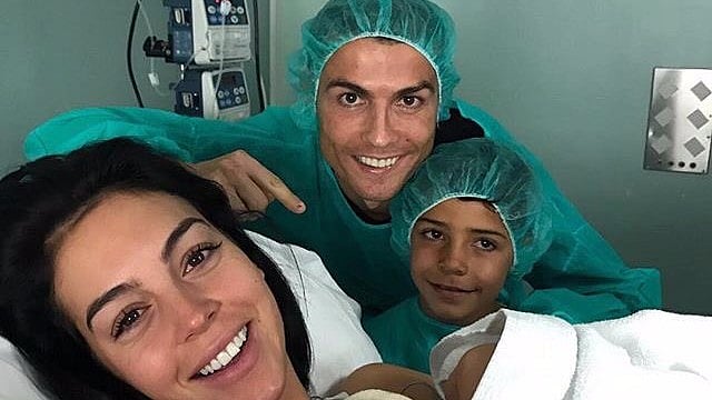 The Real Madrid forward announced the birth of his fourth child on social media.