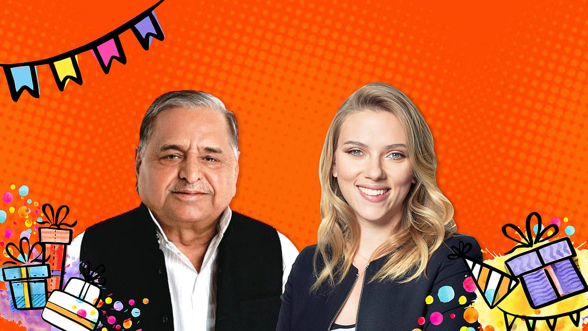 Mulayam Singh Yadav and Scarlett Johansson.