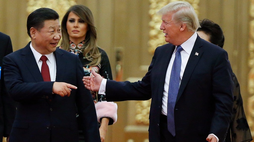 File photo of Chinese President Xi Jinping and US President Donald Trump.