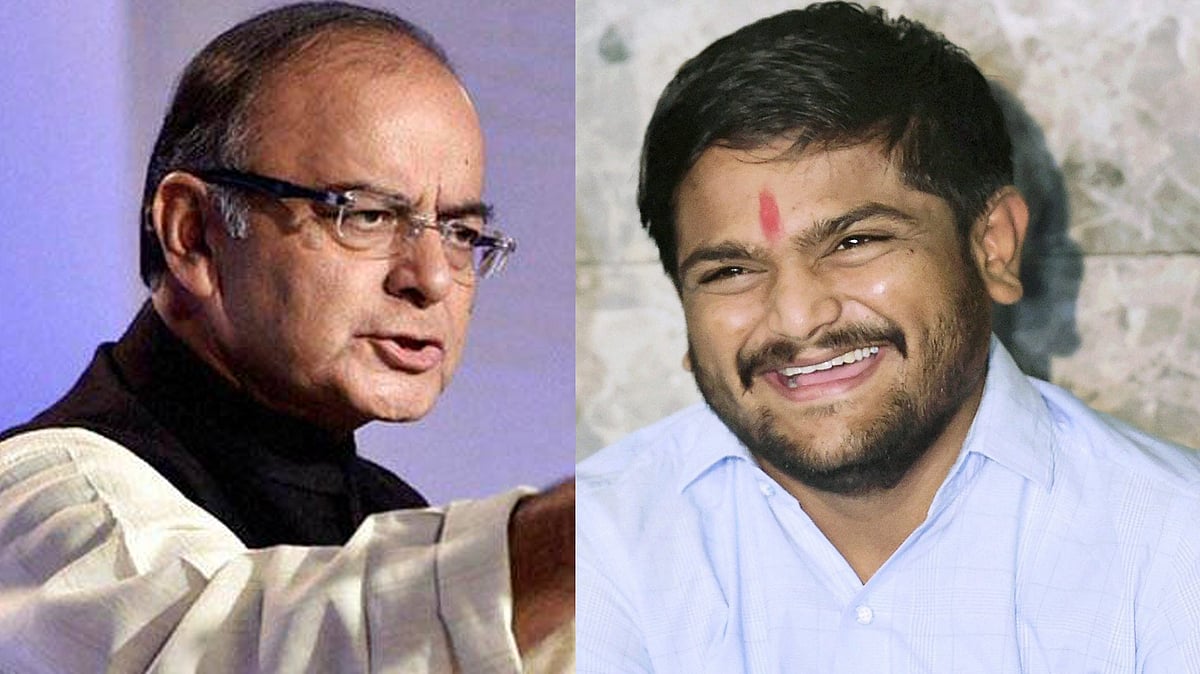 Arun Jaitley reacts to Hardik Patel backing Congress.