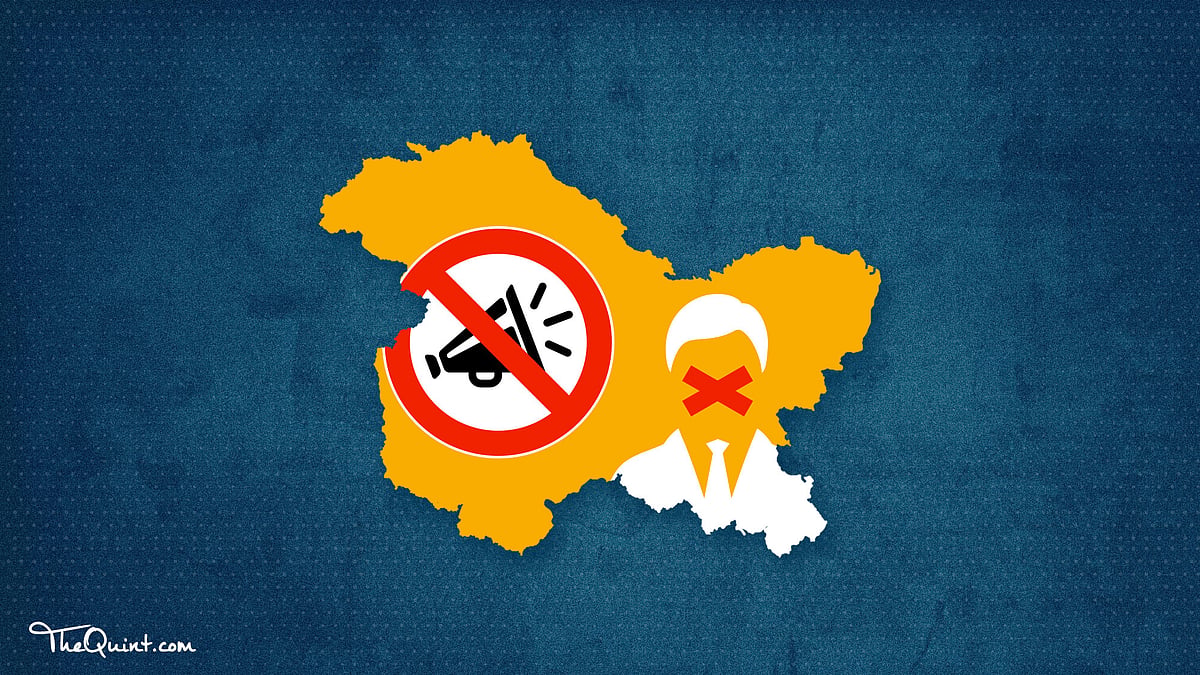 Image depicting clamp-down on dissent in Kashmir, used for representational purposes.