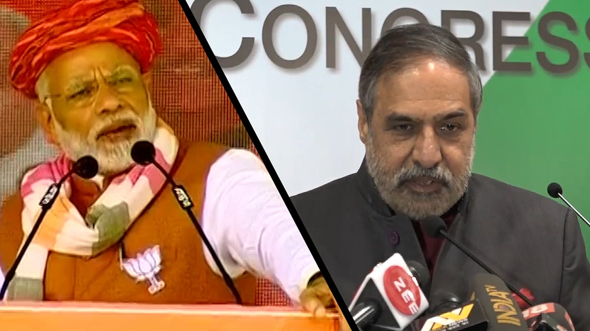Congress leader Anand Sharma (Right) slams PM Modi (Left) over the latter’s statements about Pt Jawaharlal Nehru.