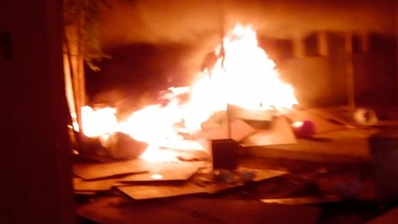 The protests reportedly broke out after a first-year engineering student took her own life.