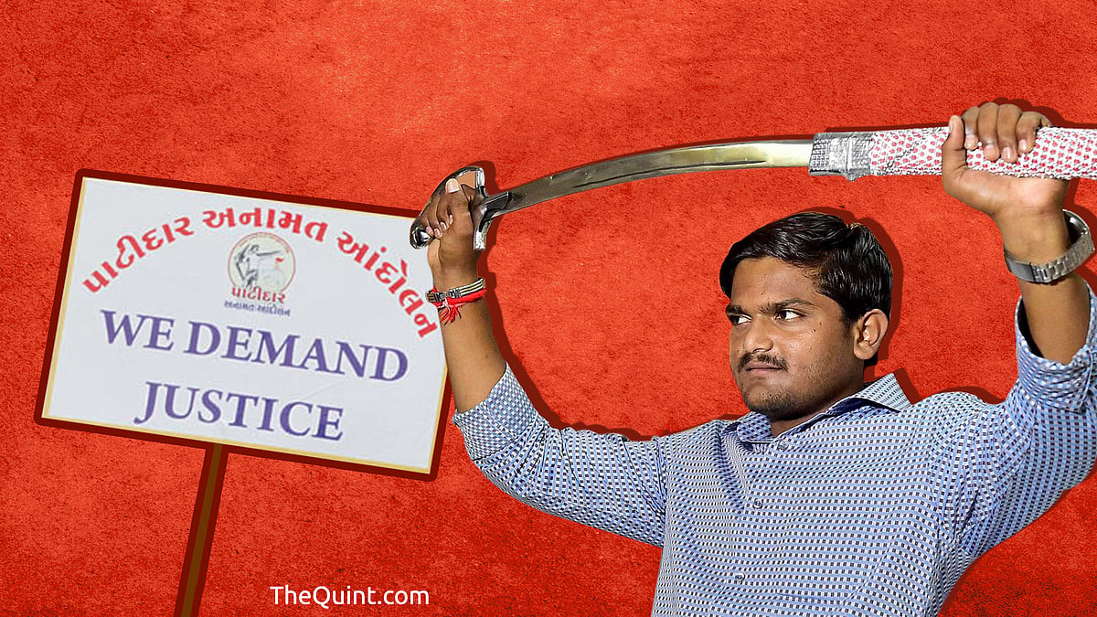 Patidar Anamat Andolan Samiti leader Hardik Patel.&nbsp;