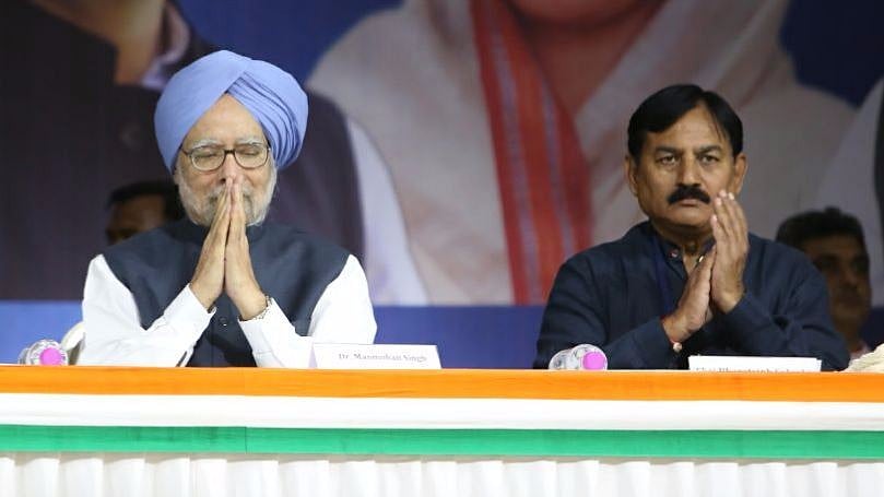 Former Prime Minister Manmohan Singh in Ahmedabad on 7 November.
