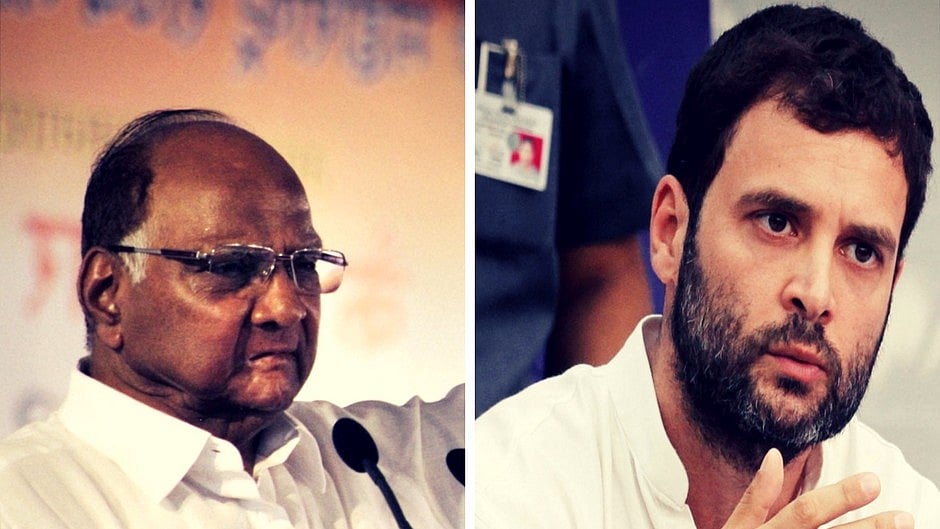 NCP Chief Sharad Pawar and Congress Vice President Rahul Gandhi