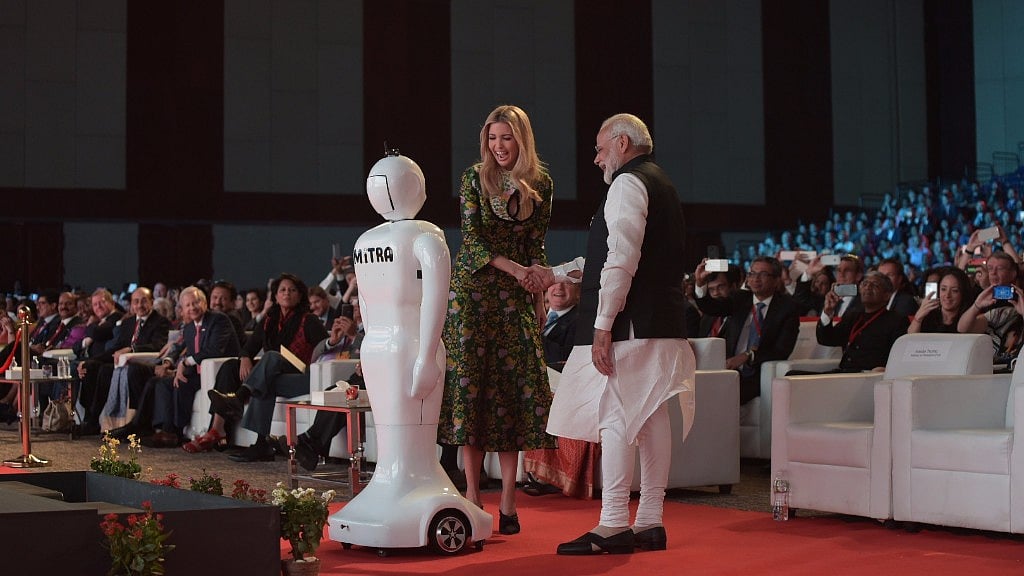 Prime Minister Narendra Modi and US President Donald Trump’s daughter and Advisor Ivanka Trump at the Global Entrepreneurship Summit (GES) 2017 in Hyderabad on 28 November.