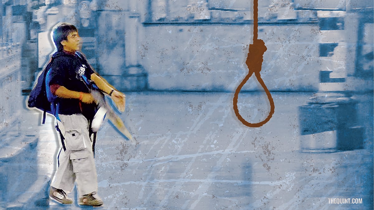 Ajmal Kasab during 26/11 terror attacks.