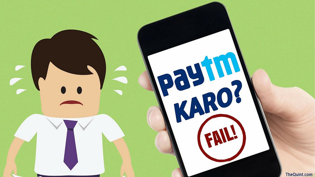 Paytm went down for 3 hours from 2 pm to 5 pm on 4 November 2017.