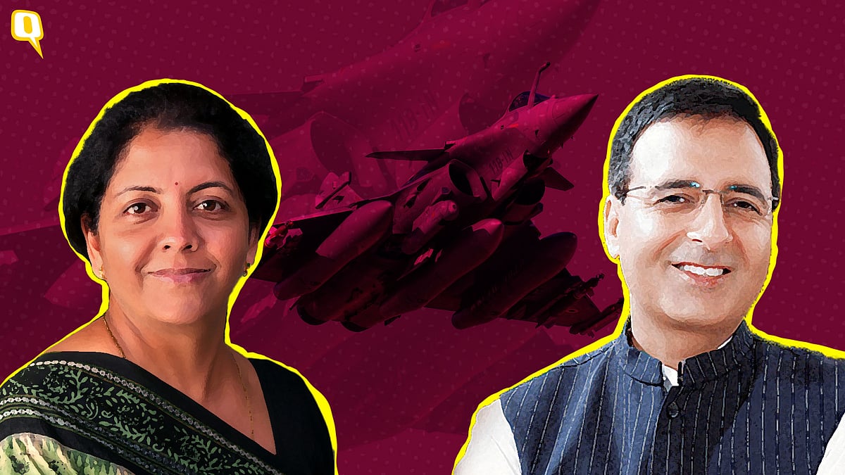 Defence Minister Nirmala Sitharaman and Congress leader Randeep Surjewala.&nbsp;
