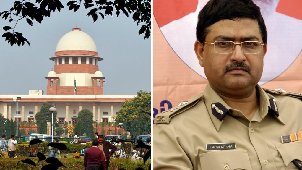 Supreme Court (L), Rakesh Asthana (R)