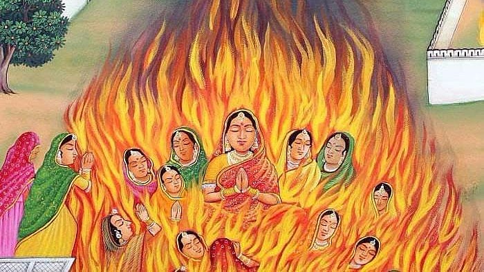 Rani Padmavati doing jauhar. Representational image.