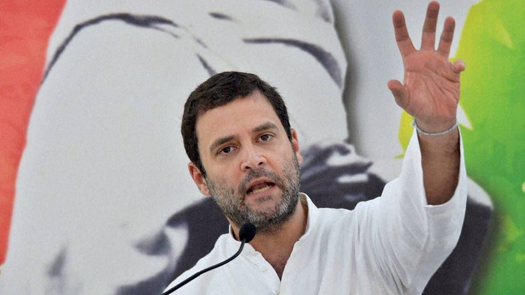 File photo of Congress president Rahul Gandhi.&nbsp;
