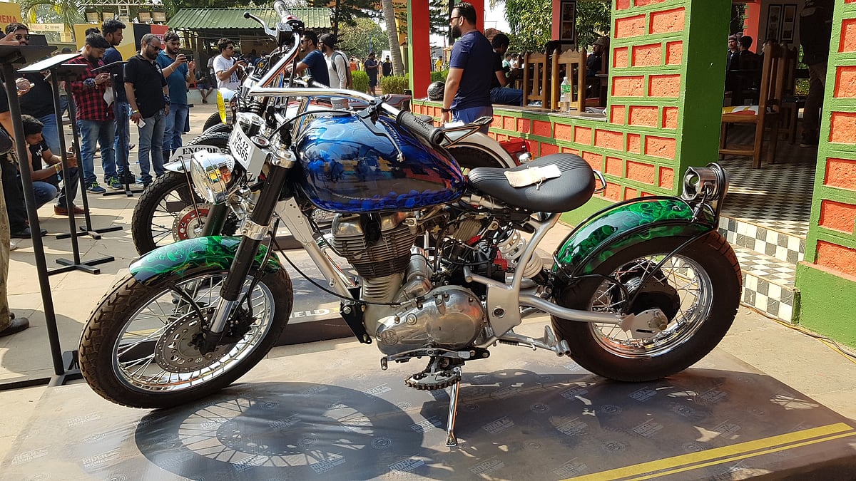 Customised Royal Enfield bikes were one of the biggest attractions at the event
