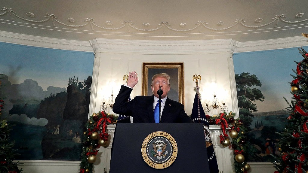 Trump noticeably mispronounced “states,” when concluding an address. The moment was quickly shared online, and prompted speculation about his health. 