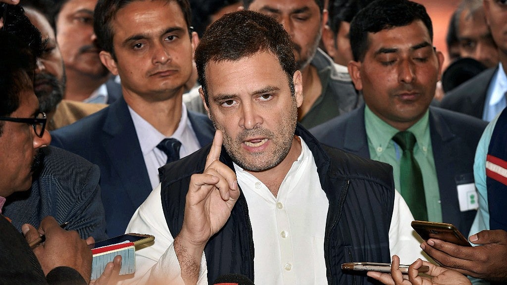Congress president Rahul Gandhi 
