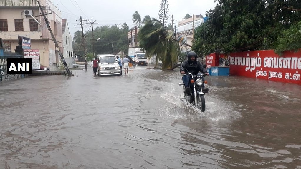 Heavy rains, strong winds disrupt normal life in Kanyakumari.