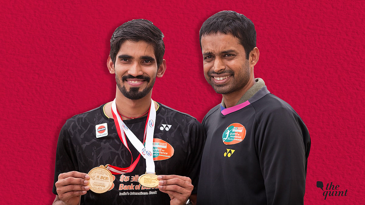 File photo of Kidambi Srikanth and Pullela Gopichand.