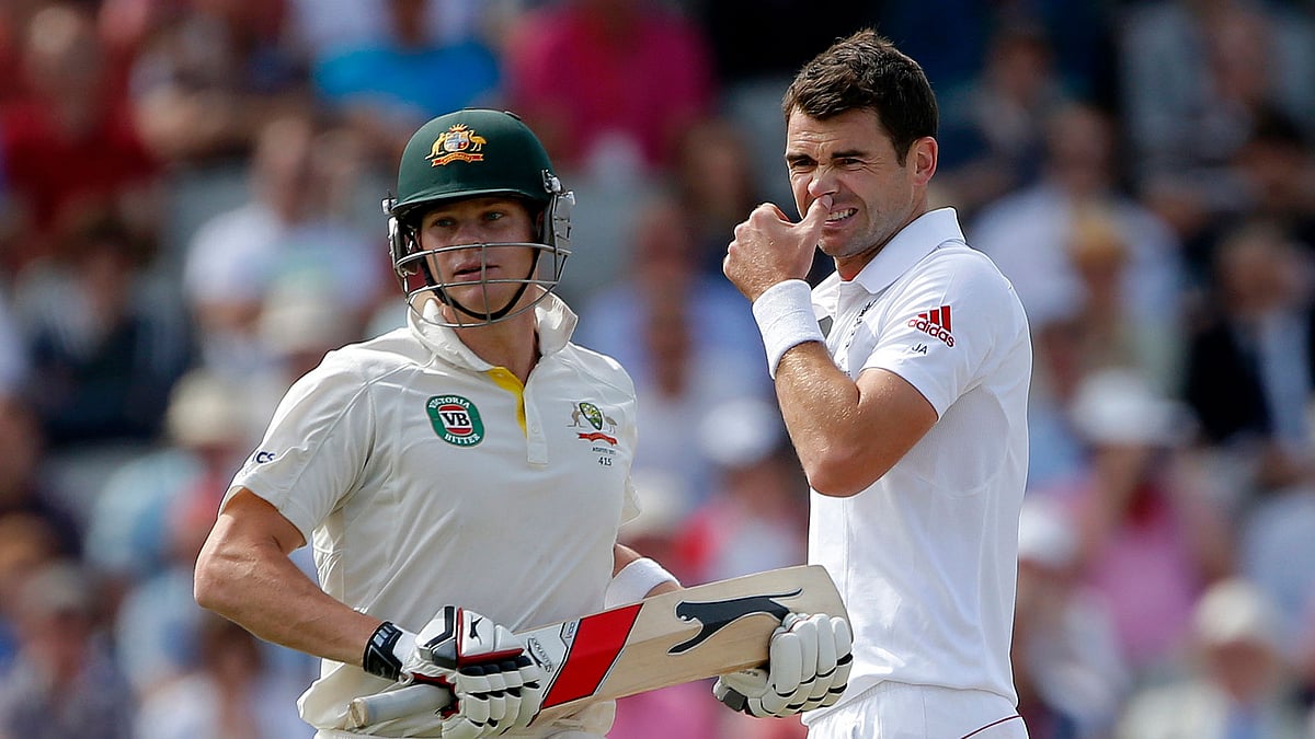 File photo of Steve Smith and James Anderson.
