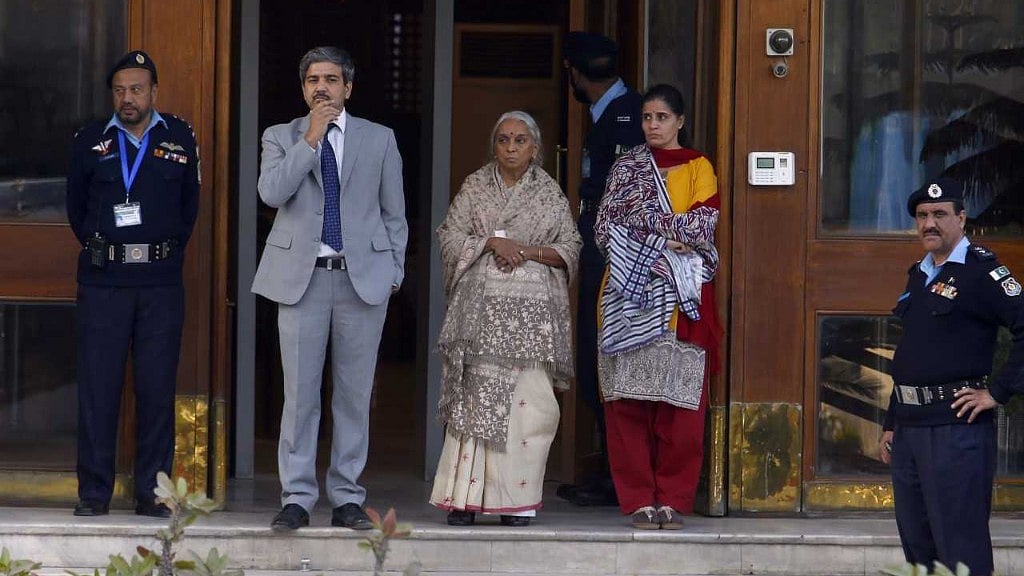 Kulbhushan Jadhav’s family met him in Pakistan on Monday.